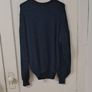 Melange Dark Blue Crewneck Sweater